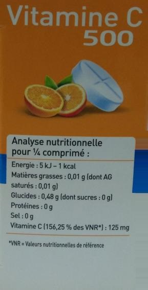 Vitarmonyl Vitamine C 500 Comprimés à croquer